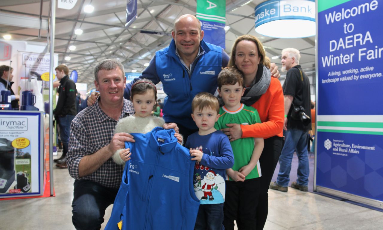 Rory Best meets fans at the Winter Fair...on the way to a South African rugby summit