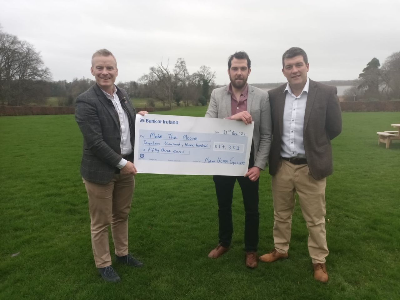 Ultra Cyclists donate €55k towards positive mental wellbeing in rural areas