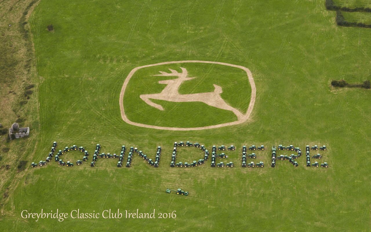 94 John Deere tractors line out together for charity