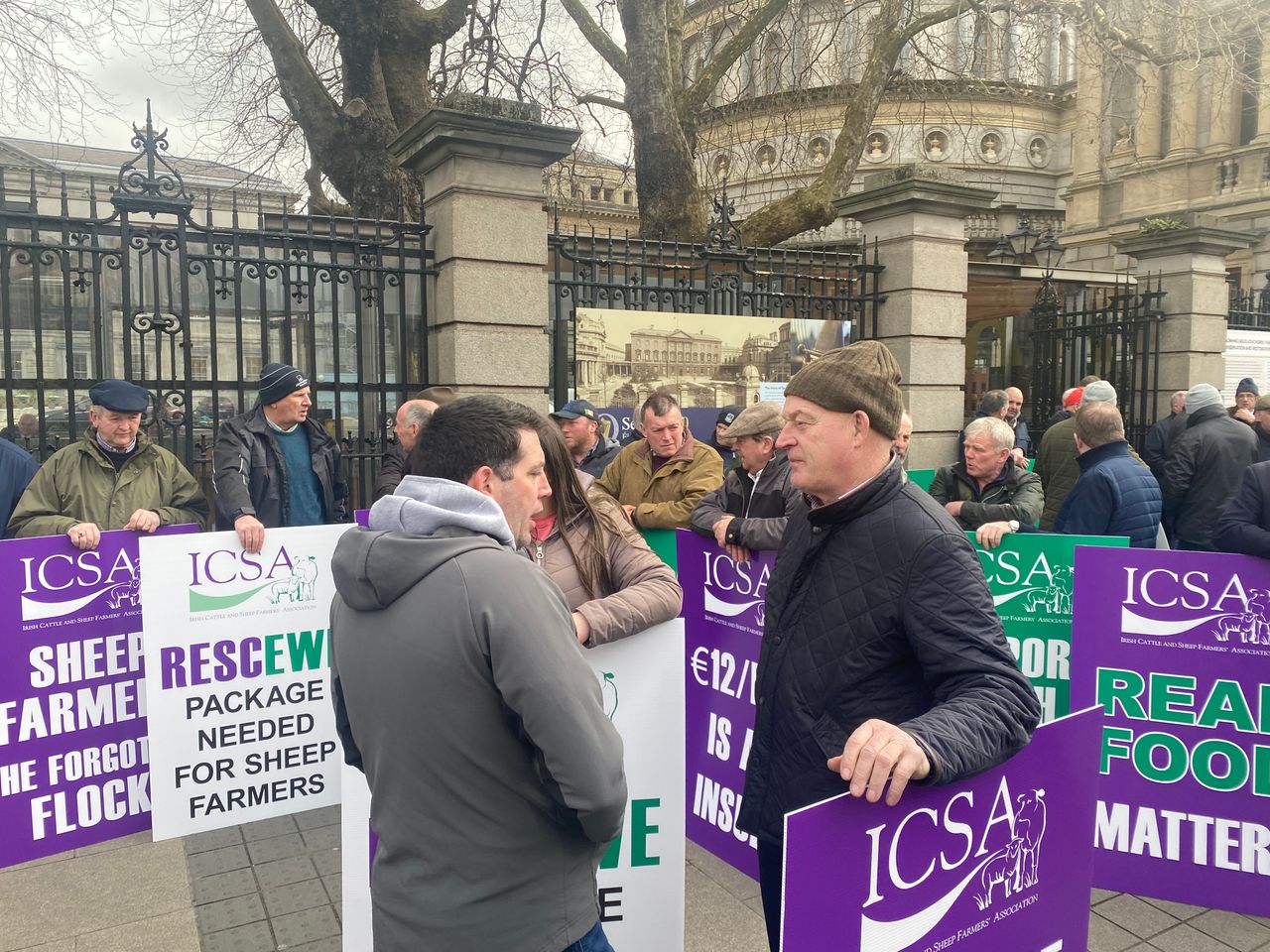 Video: ICSA protesters say sheep sector is 'on its knees'