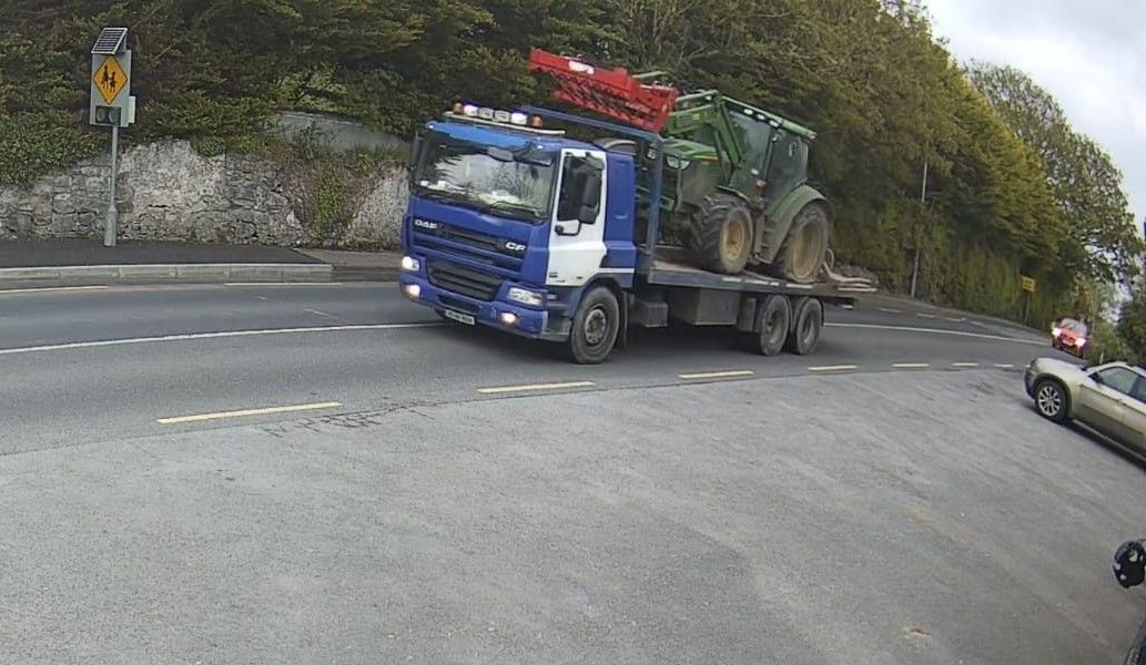 Watch: Tractor stolen in Galway recovered in Wexford