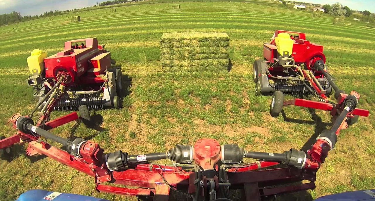 Work twice as hard...with half the tractors