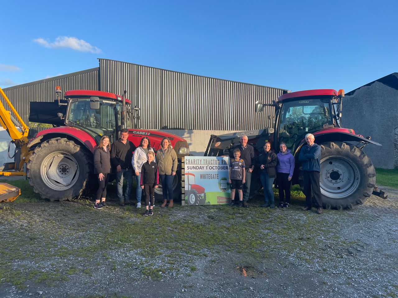 Community rallies around bereaved family with tractor run