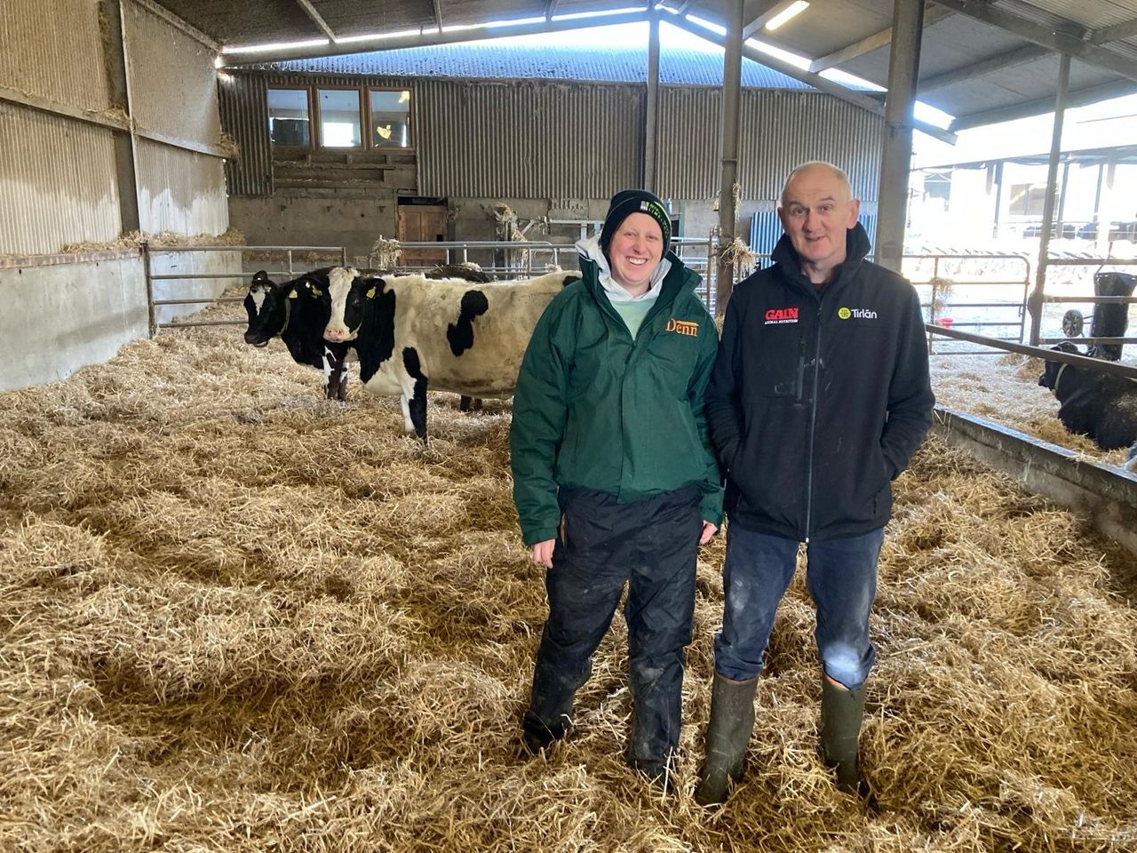 Andrew Claxton pictured with his daughter Sarah at his farm in Stradbally, Co. Waterford 