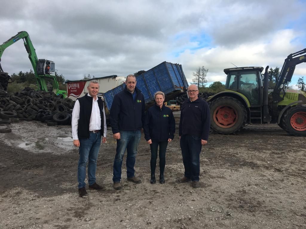 900t of farm tyres arrive for last leg of recycling initiative