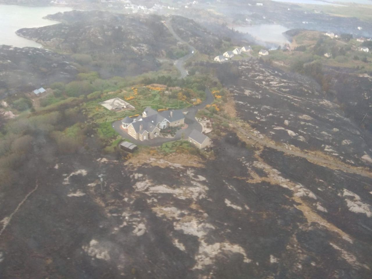 Air Corps called in to help tackle wildfire in Donegal
