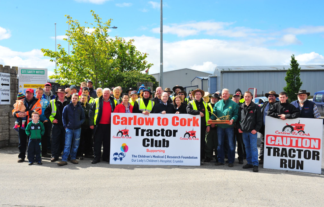 232km tractor run from Clare coast to Carlow for children's health