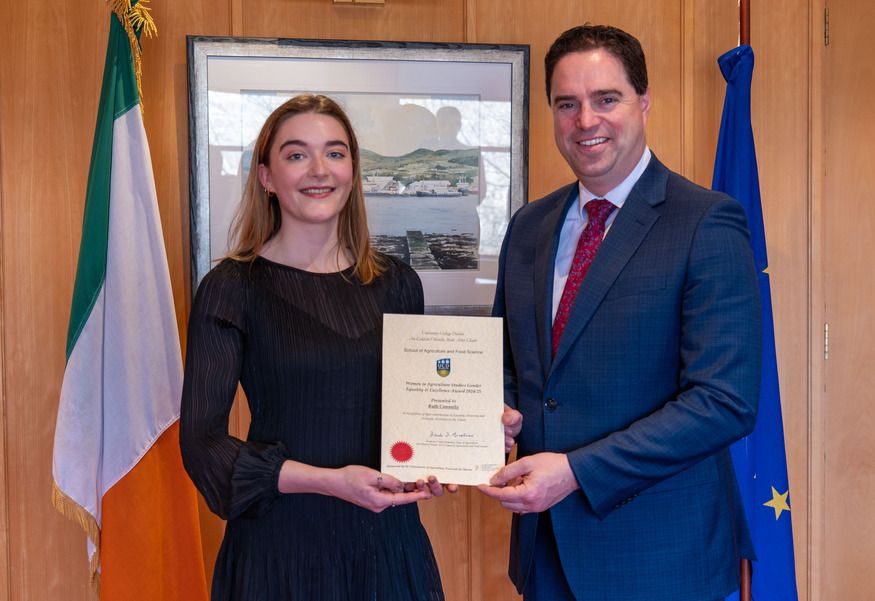 UCD student wins women in agriculture studies award