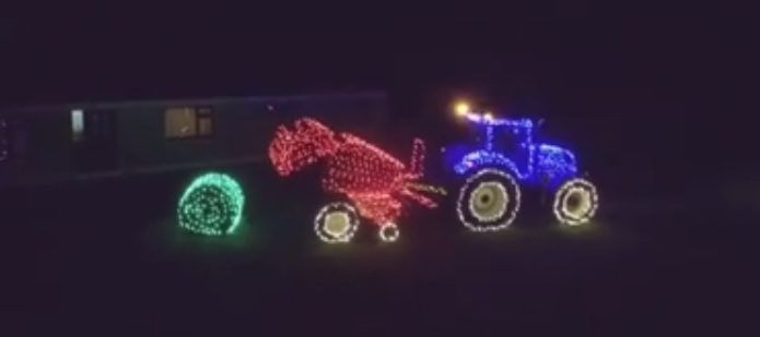 Video: A farming Christmas lights display like no other!