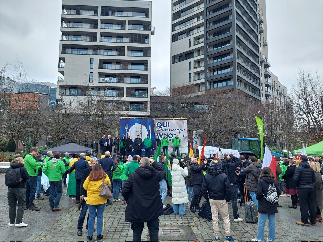 'Flash action' protest underway in Brussels over Mercosur deal