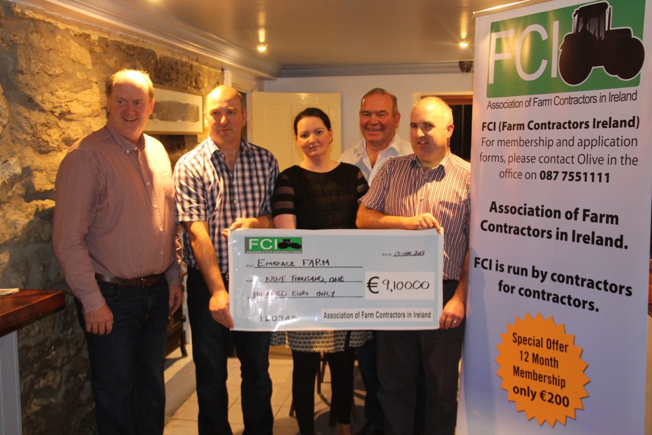 Farm contractors raise €18,000 for Embrace FARM and Galway Hospice