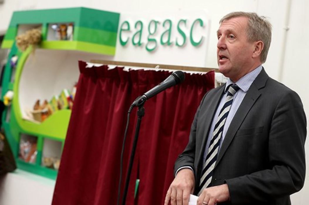 How much of department's €1.39 billion goes to Teagasc and Bord Bia?