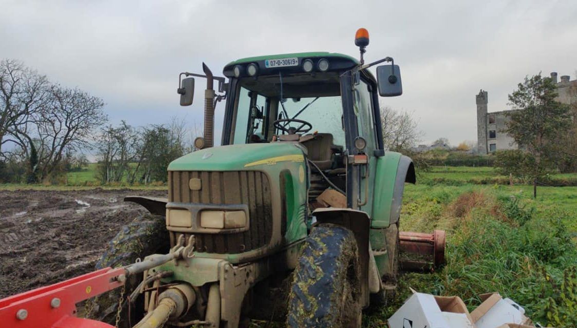 John Deere tractor along with topper stolen in Meath
