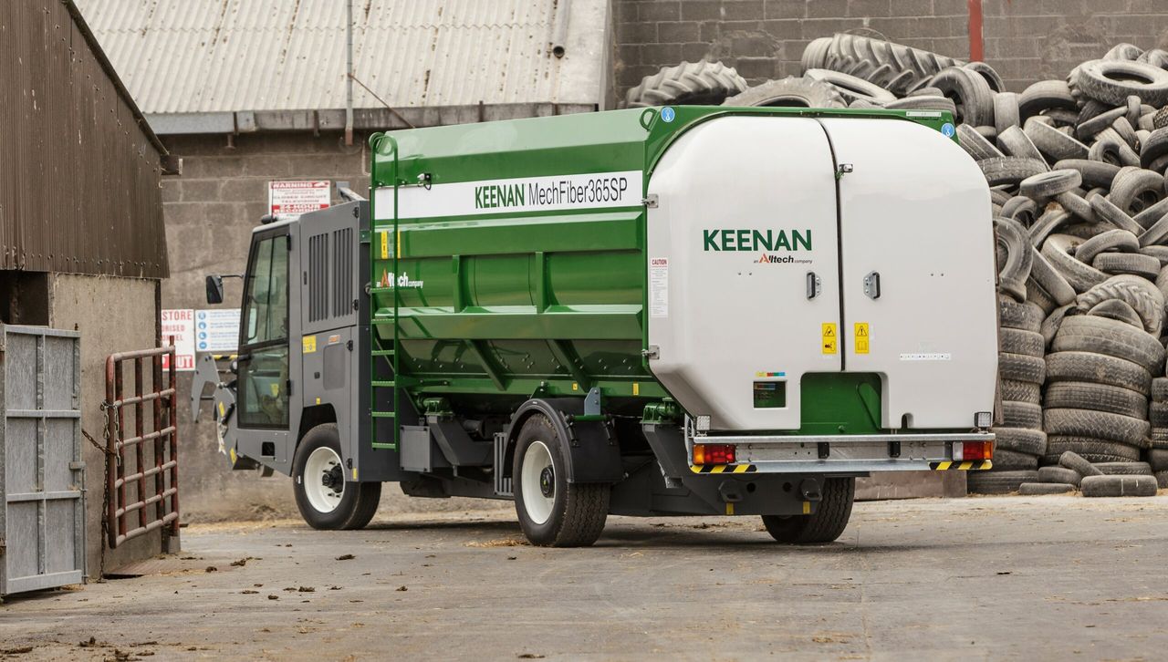 Giant self-propelled Keenan feeder lands in Co. Donegal
