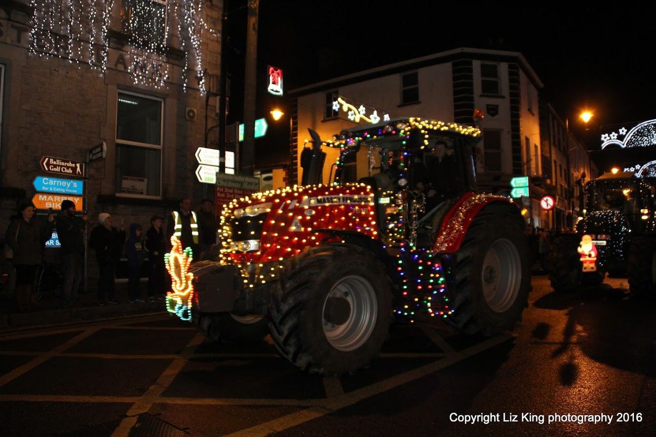 Pics: Tractors with Christmas lights wow crowds at parade in the west