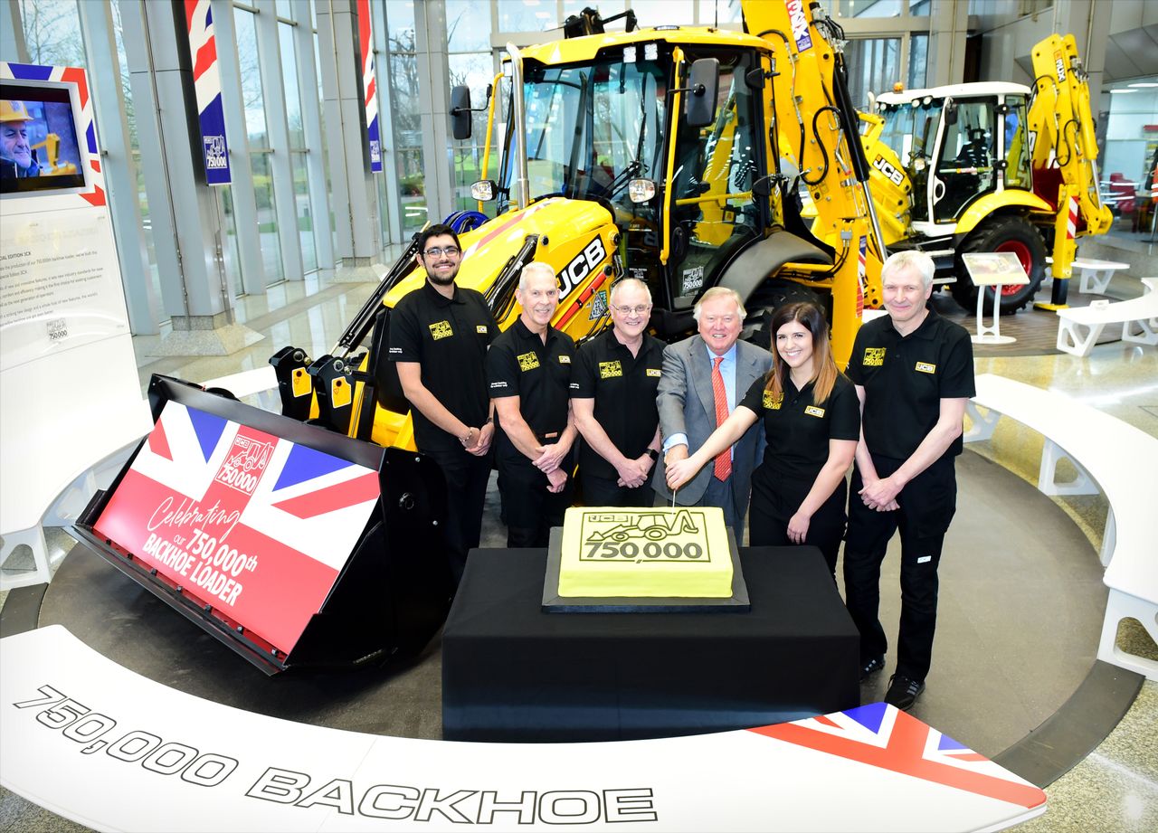 A glance back in time as 750,000th JCB backhoe rolls off production line