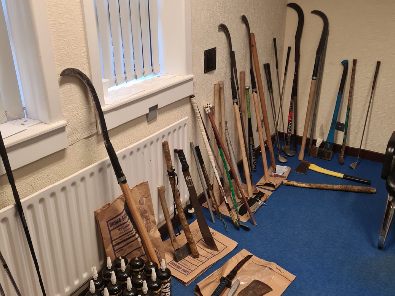 Gardaí seize slash hooks following search in Co. Cork