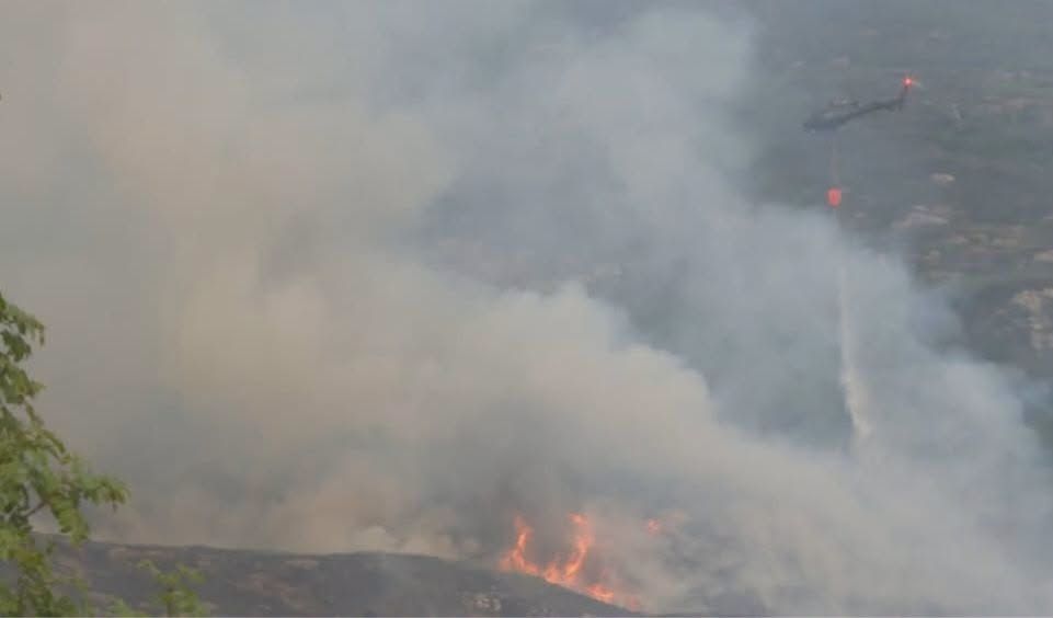 Fire at Killarney National Park. Image: Kerry County Council