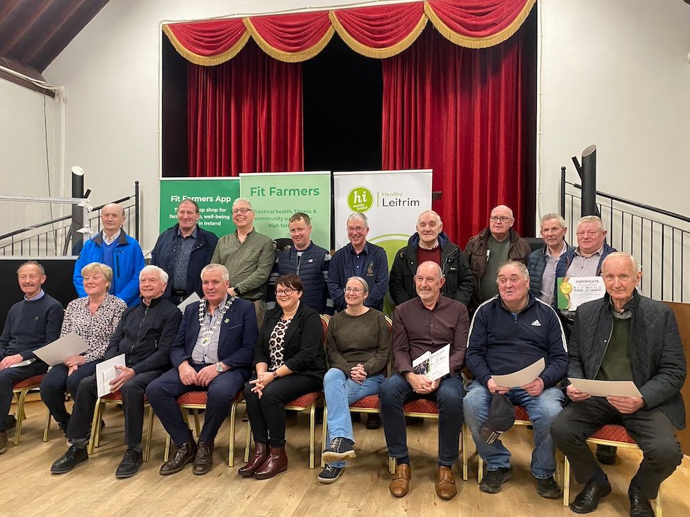 Leitrim farmers at the launch of the app