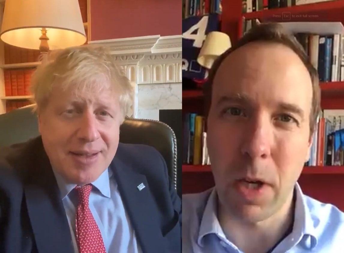 UK Prime Minister and Secretary for Health test positive for Covid-19