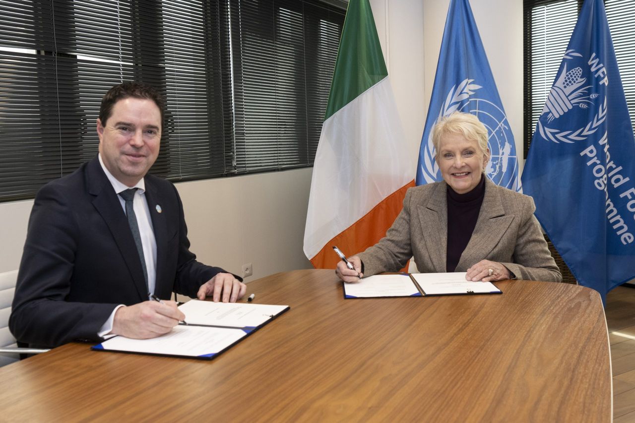Minister signs €105m partnership with World Food Programme
