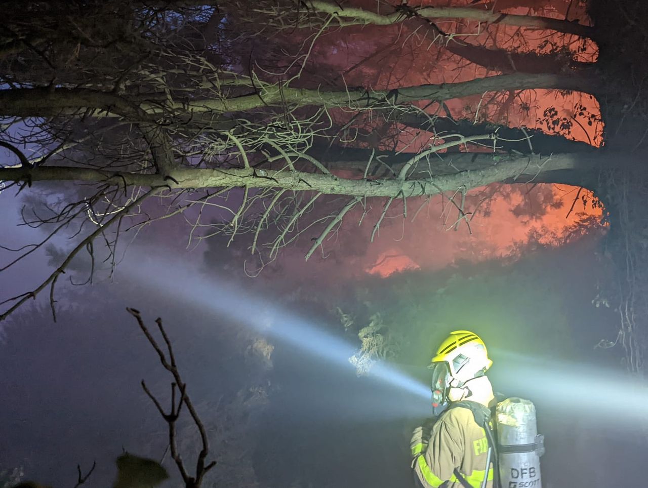 Two firefighters injured while battling Dublin gorse wildfire