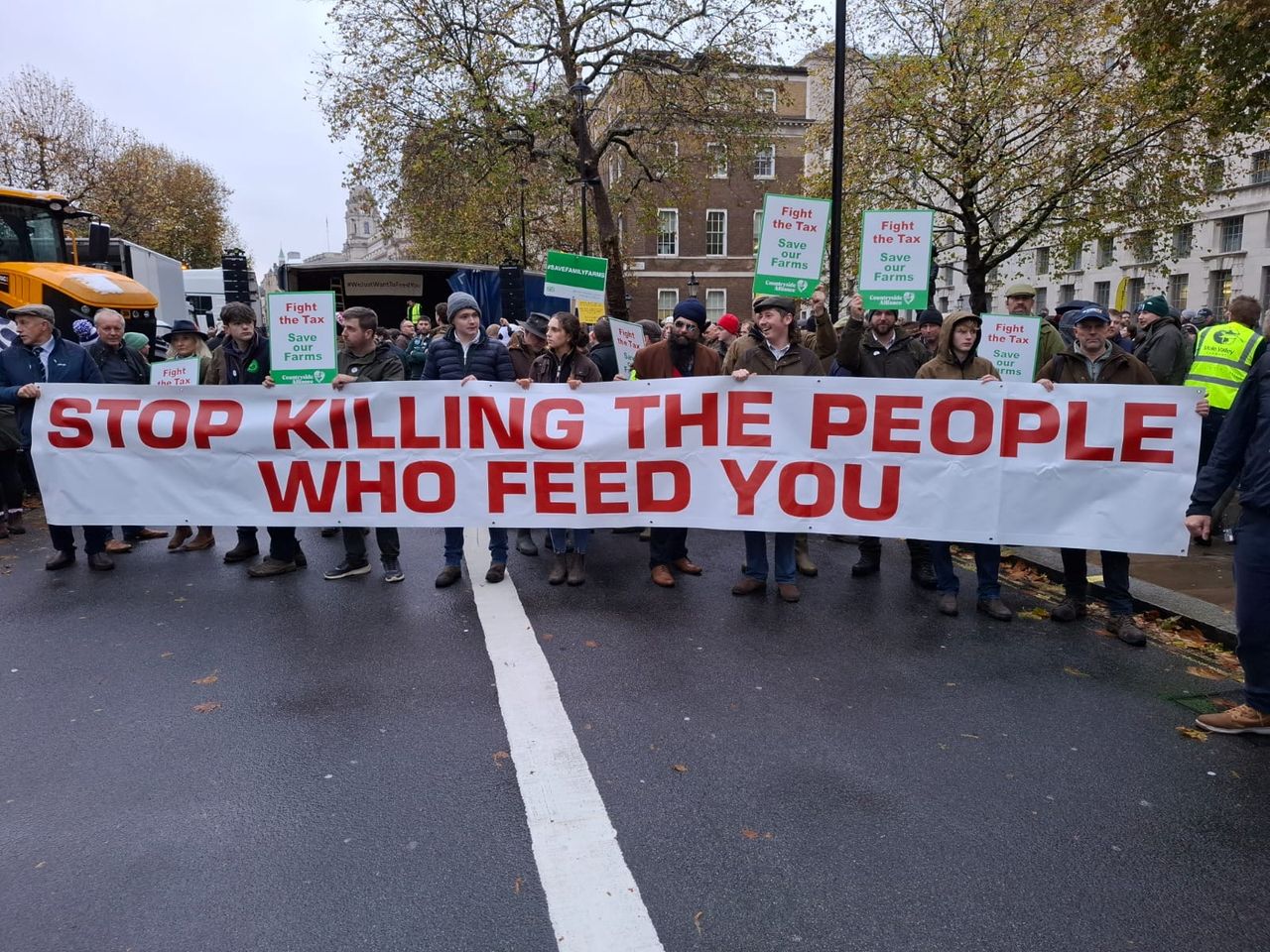 Farmers take part in London protest over tax changes
