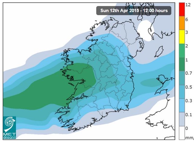 Rain at the weekend but the mercury is to hit 19 next week - Met Eireann
