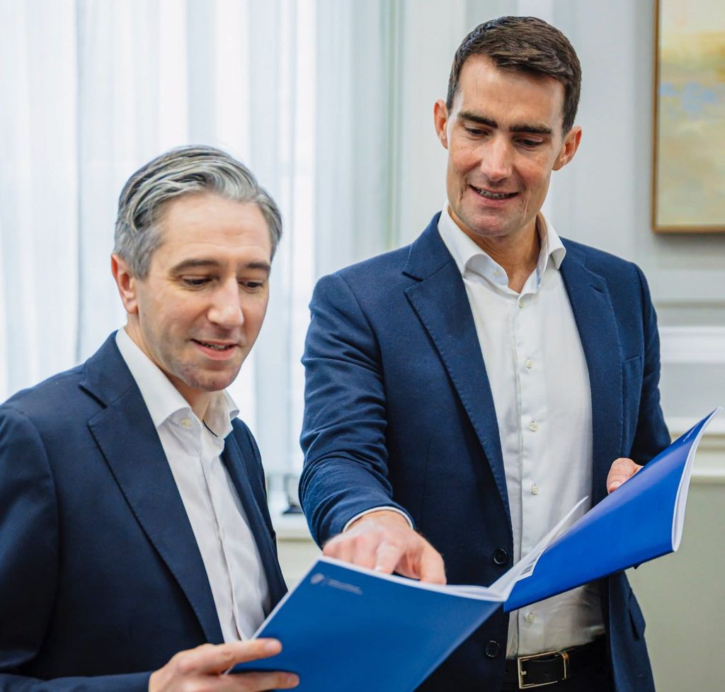 Minister for Finance Simon Harris and Minister for Public Expenditure Jack Chambers