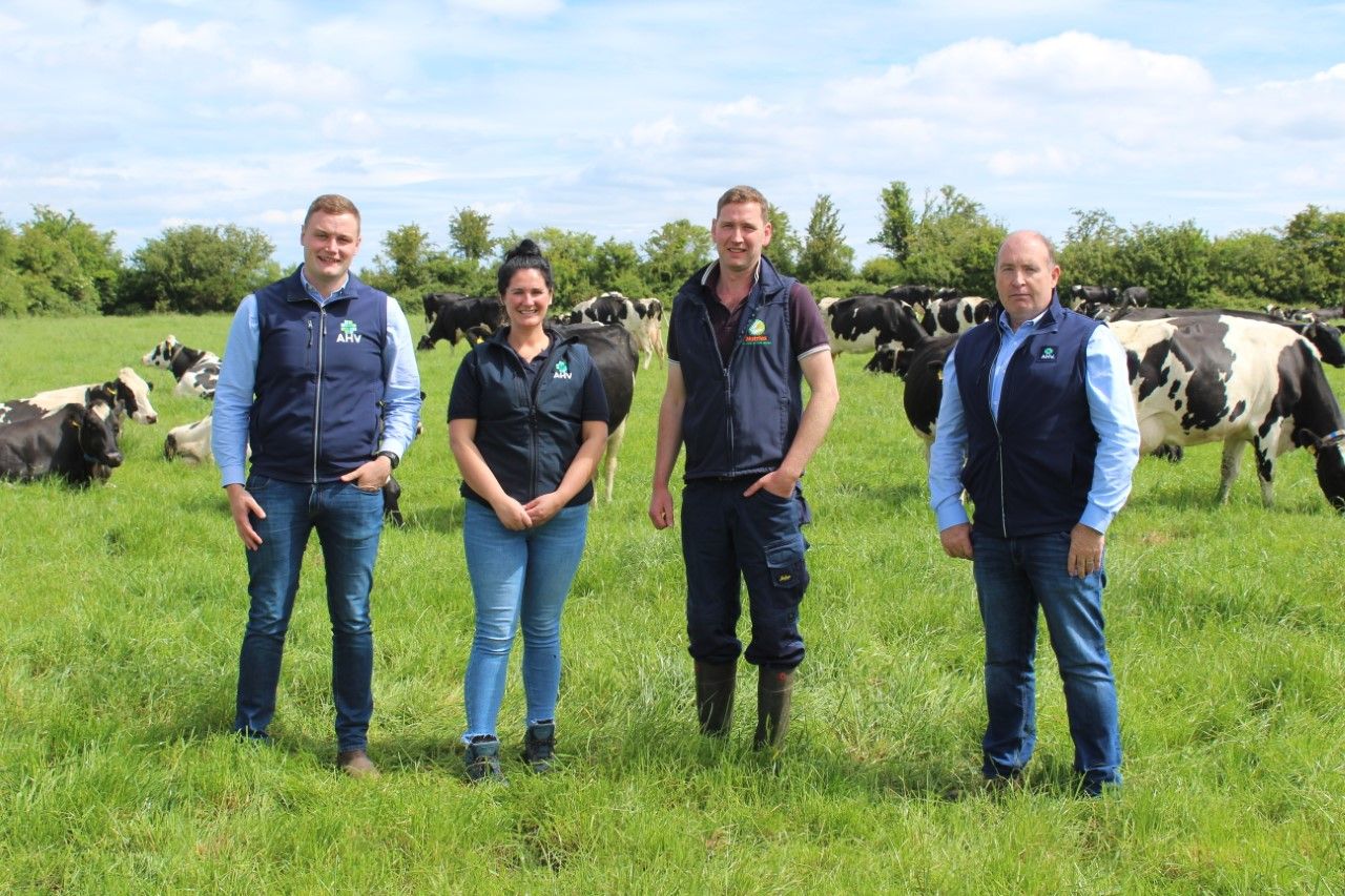 AHV’s Michael McGonigle, Siobhan Regan, Gary Stephens with Michael Gunn