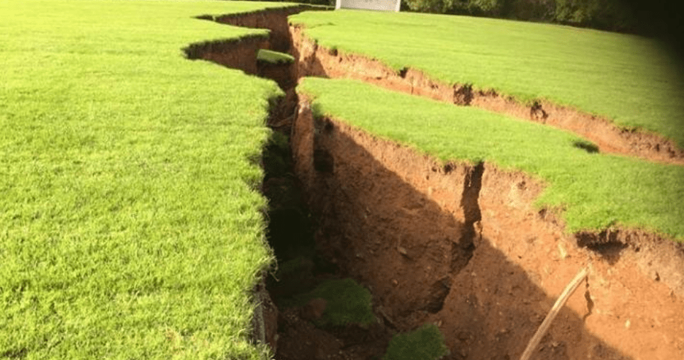 Gaping chasm emerges in Co. Monaghan field