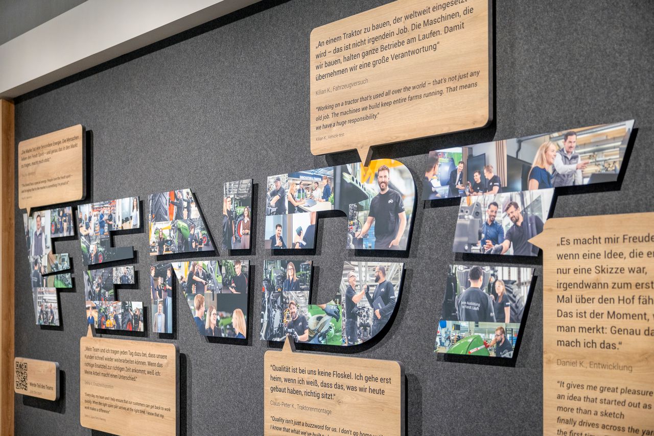 The new Fendt Brand World experience at the Fendt Forum showcases Fendt history. Source: Fendt