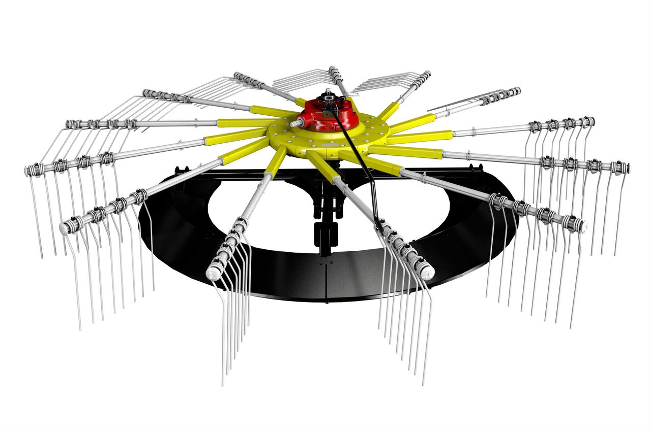 Why not replace your rake's 'jockey wheel' with a plastic 'slide'?