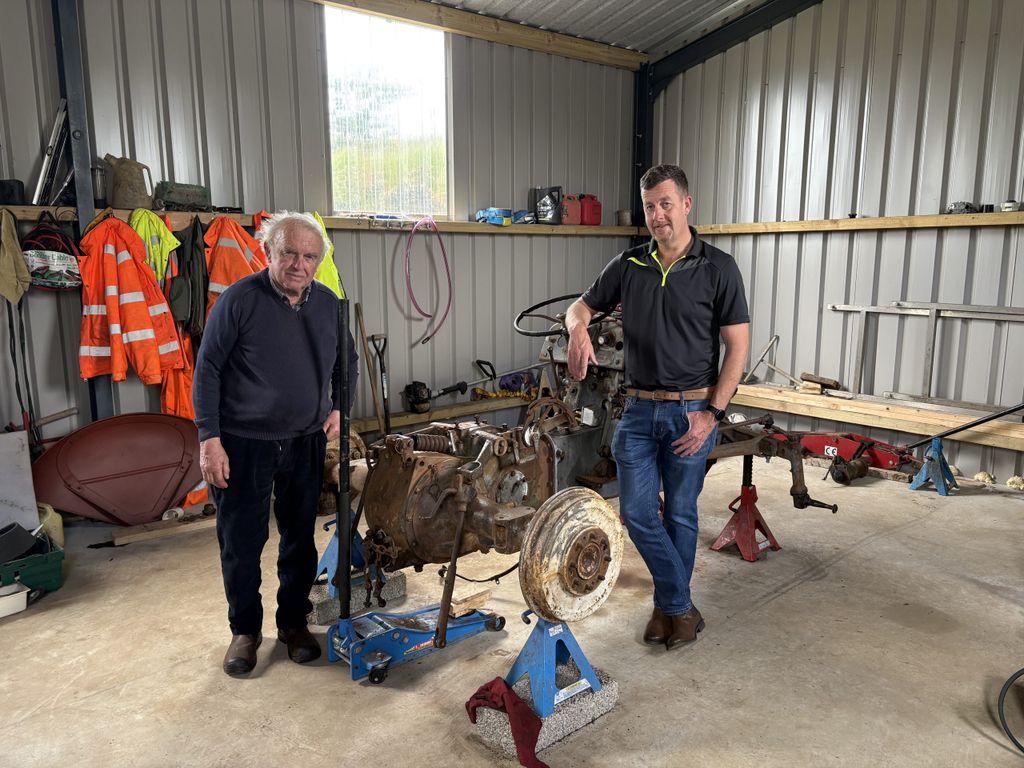 Eddie Boyd and Daniel Moy from Midwest Donegal Vintage Club