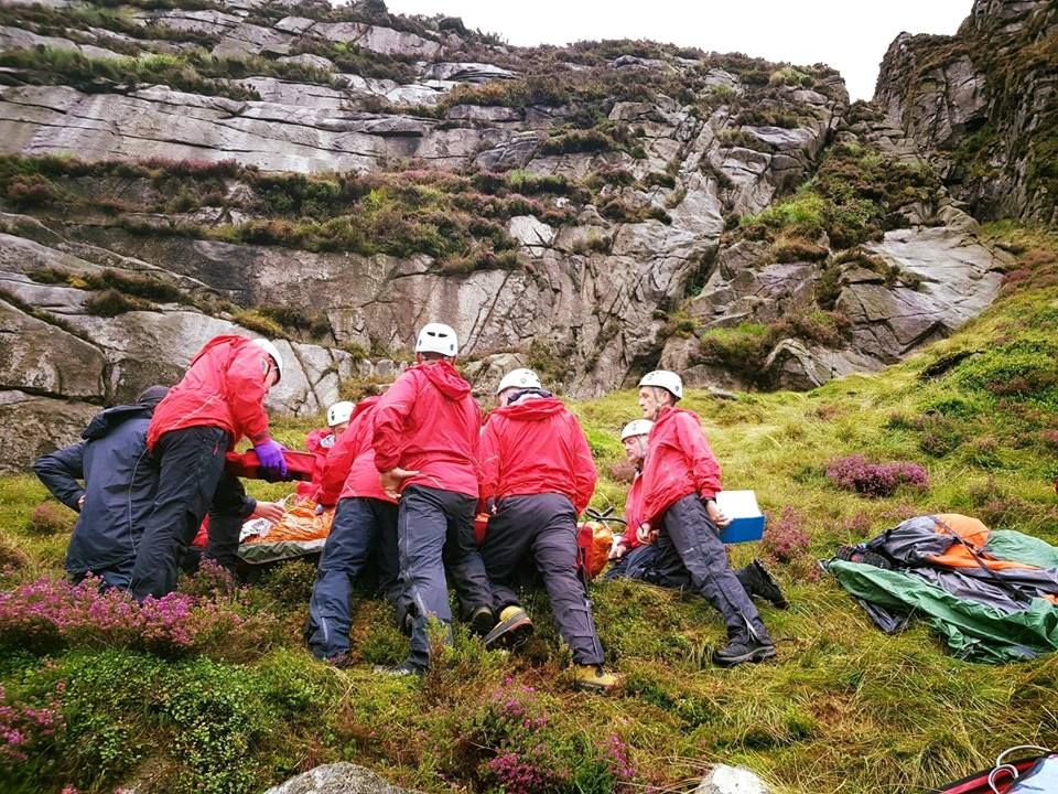 Youth injured by a falling sheep on Mourne Mountains