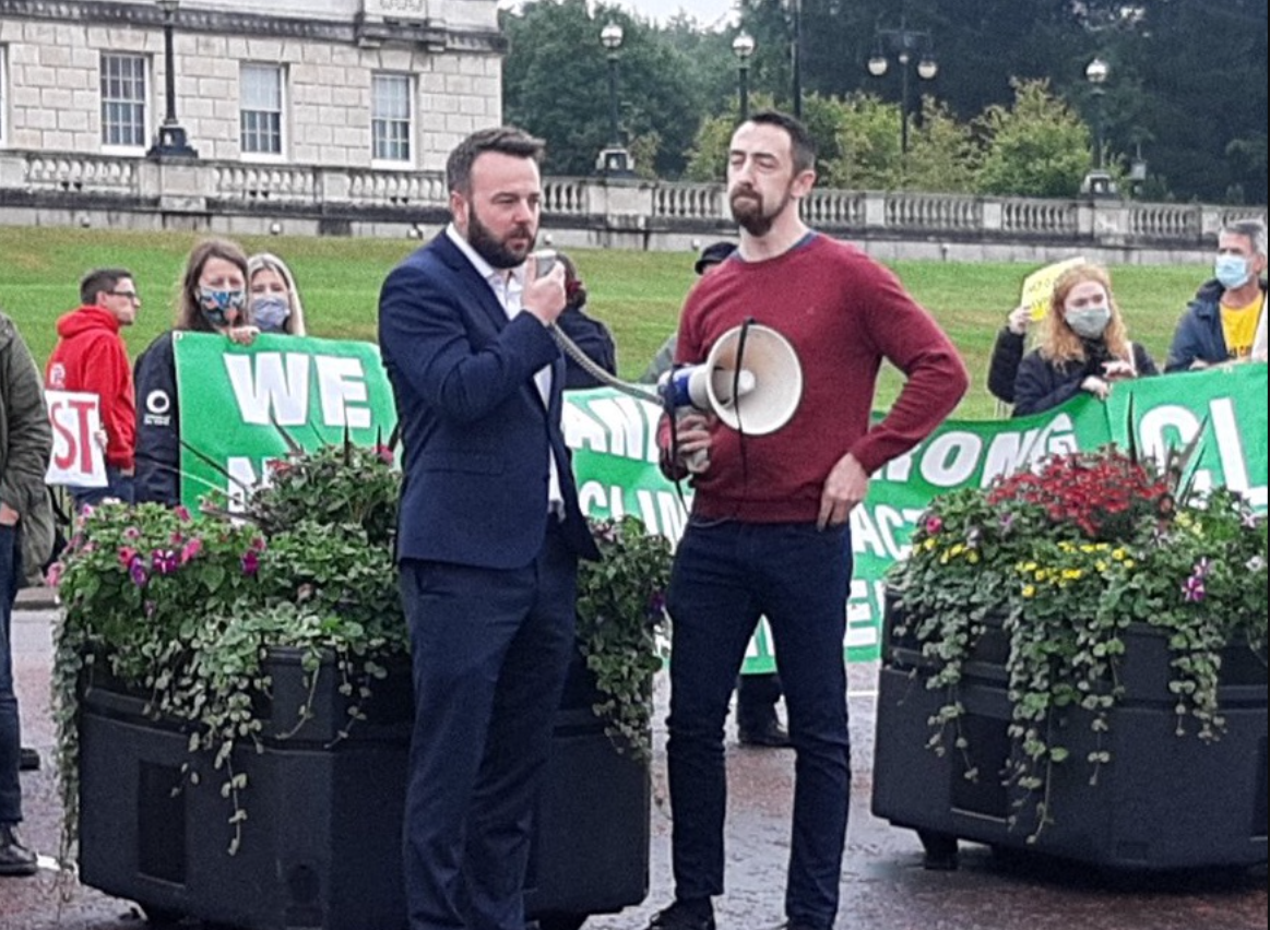 'If Stormont collapses, so will NI's Climate Bill', protesters warn