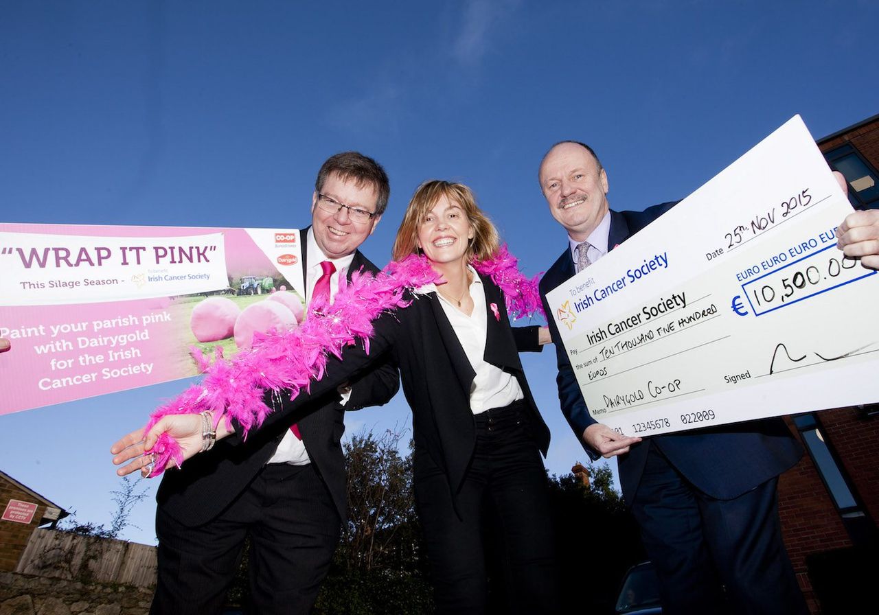Dairygold's 'wrap it pink' campaign raises over €10,000 for cancer awareness