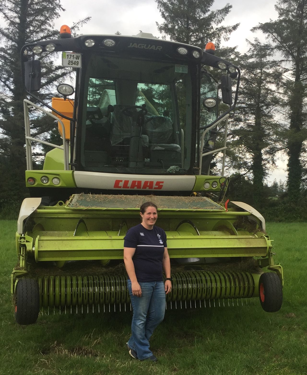Waterford woman gears up harvester for silage event