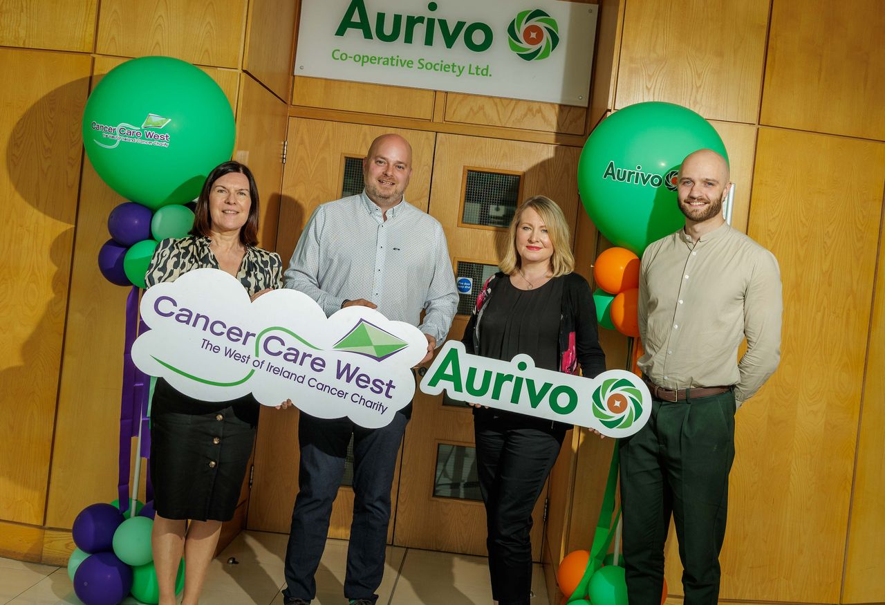 Cancer Care West is Aurivo’s charity partner of the year