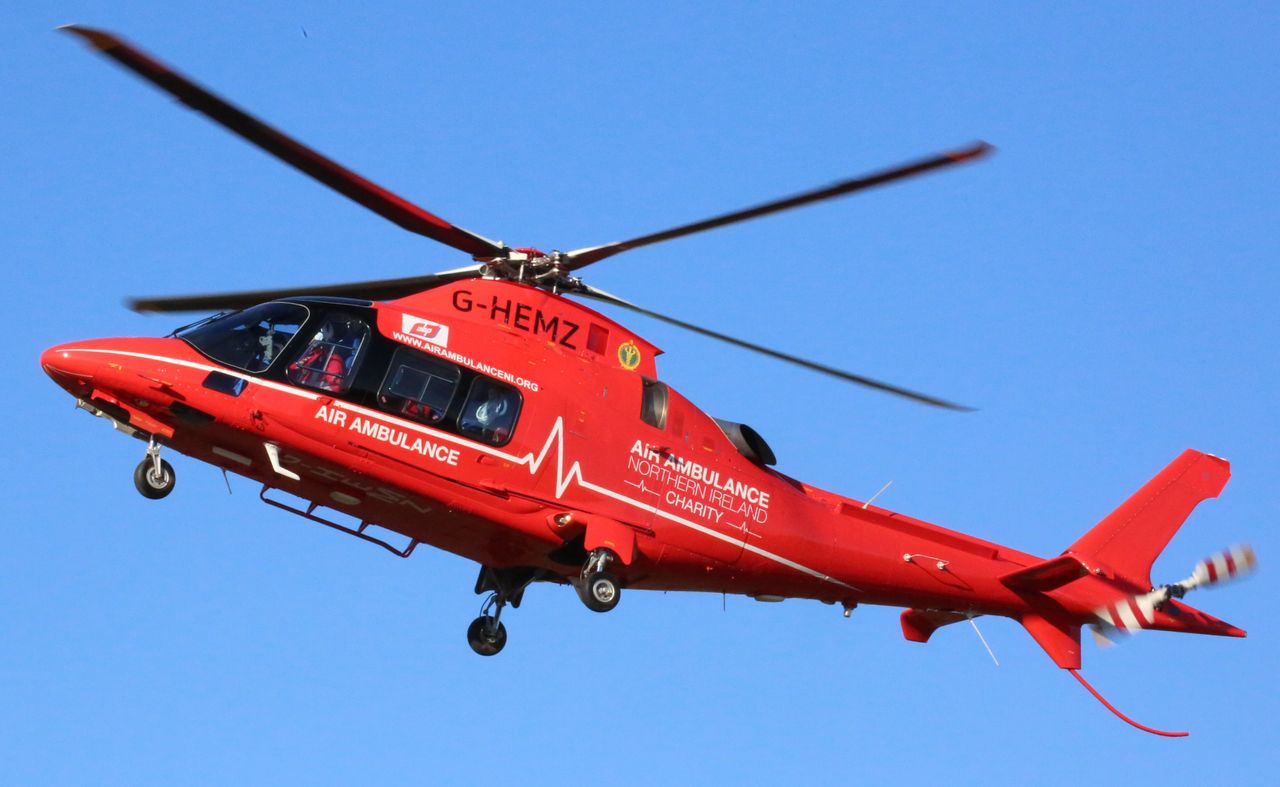 NI air ambulance marks 7 years since 'first mission' on family farm