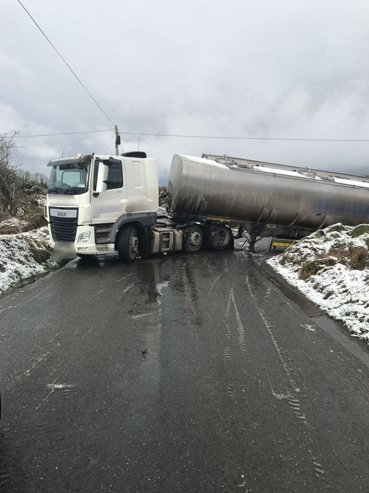 Busy weekend for Gardai following milk lorry incident and trailer seizure