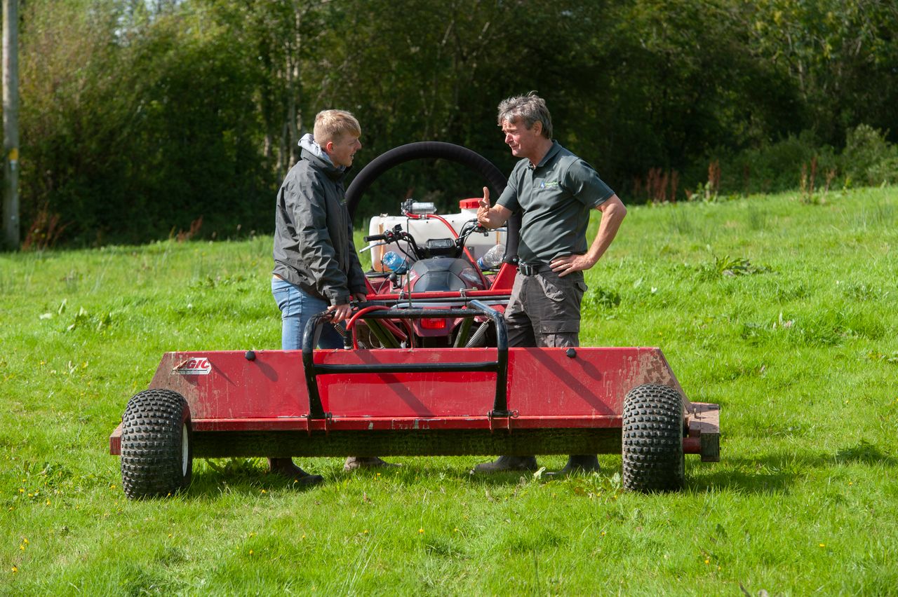 Oisin Gleeson; and Ross McDonald, source protection officer, Stranooden Group Water Scheme