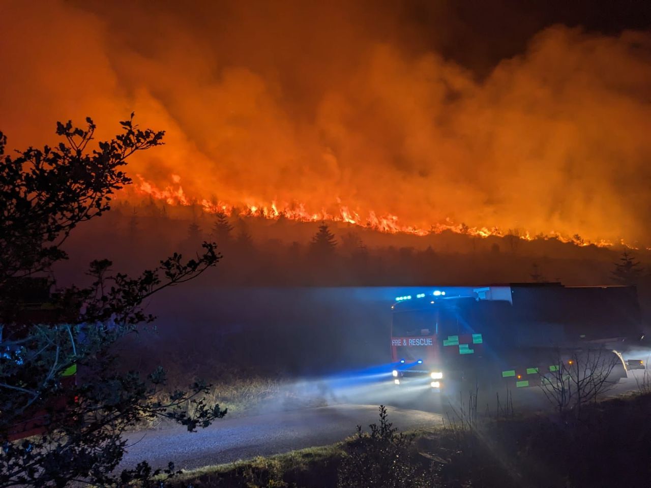 NI fire fighters tackle 146 gorse fires in 3-day period