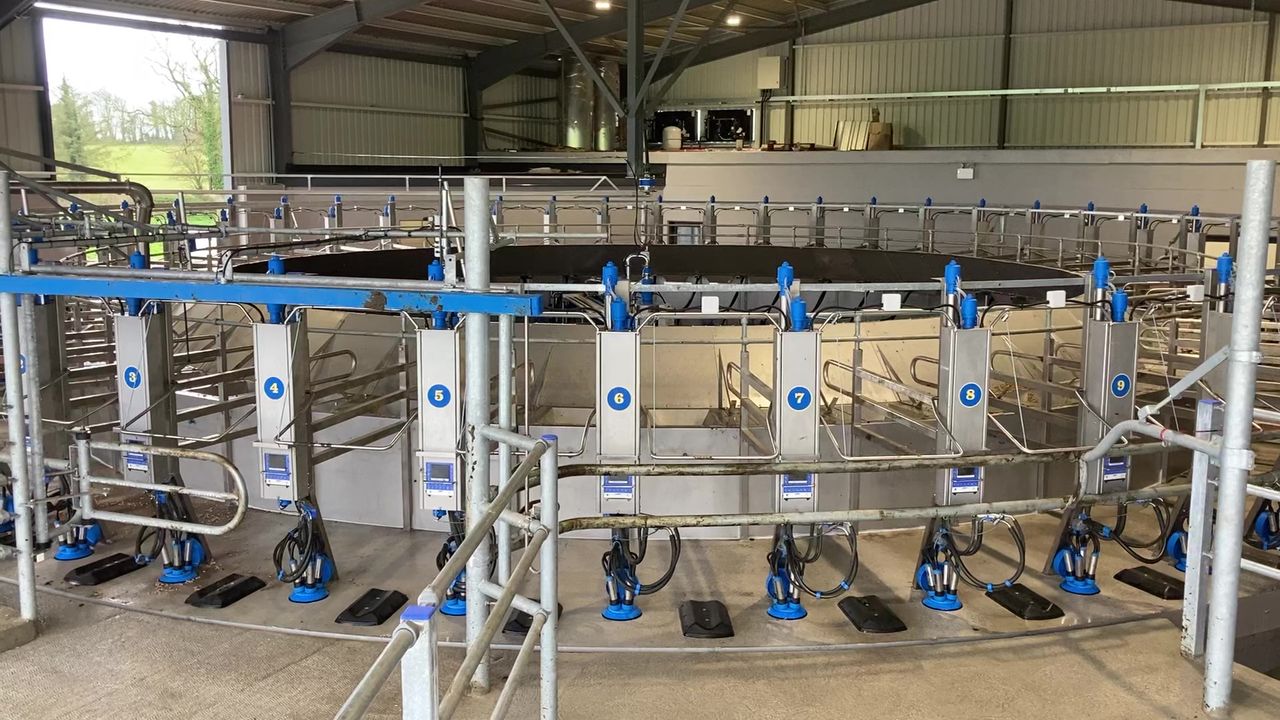 'The aim is to milk 300 cows an hour through the 50-bail rotary parlour'