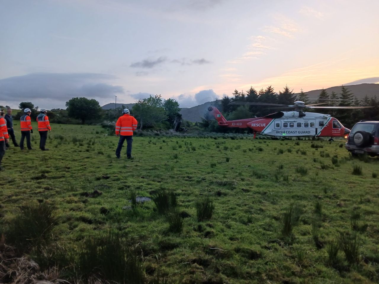 Farmer airlifted after being injured by newly calved cow