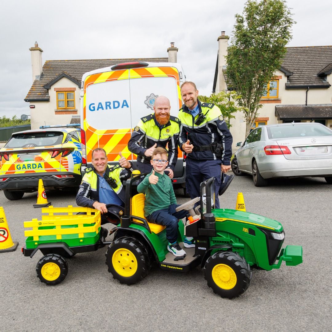 Make-A-Wish gifts 7-year-old Fíonn a John Deere toy tractor