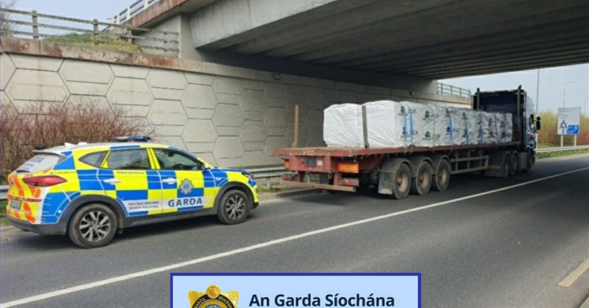 Lorry driver transporting fertiliser arrested after Garda enquiries