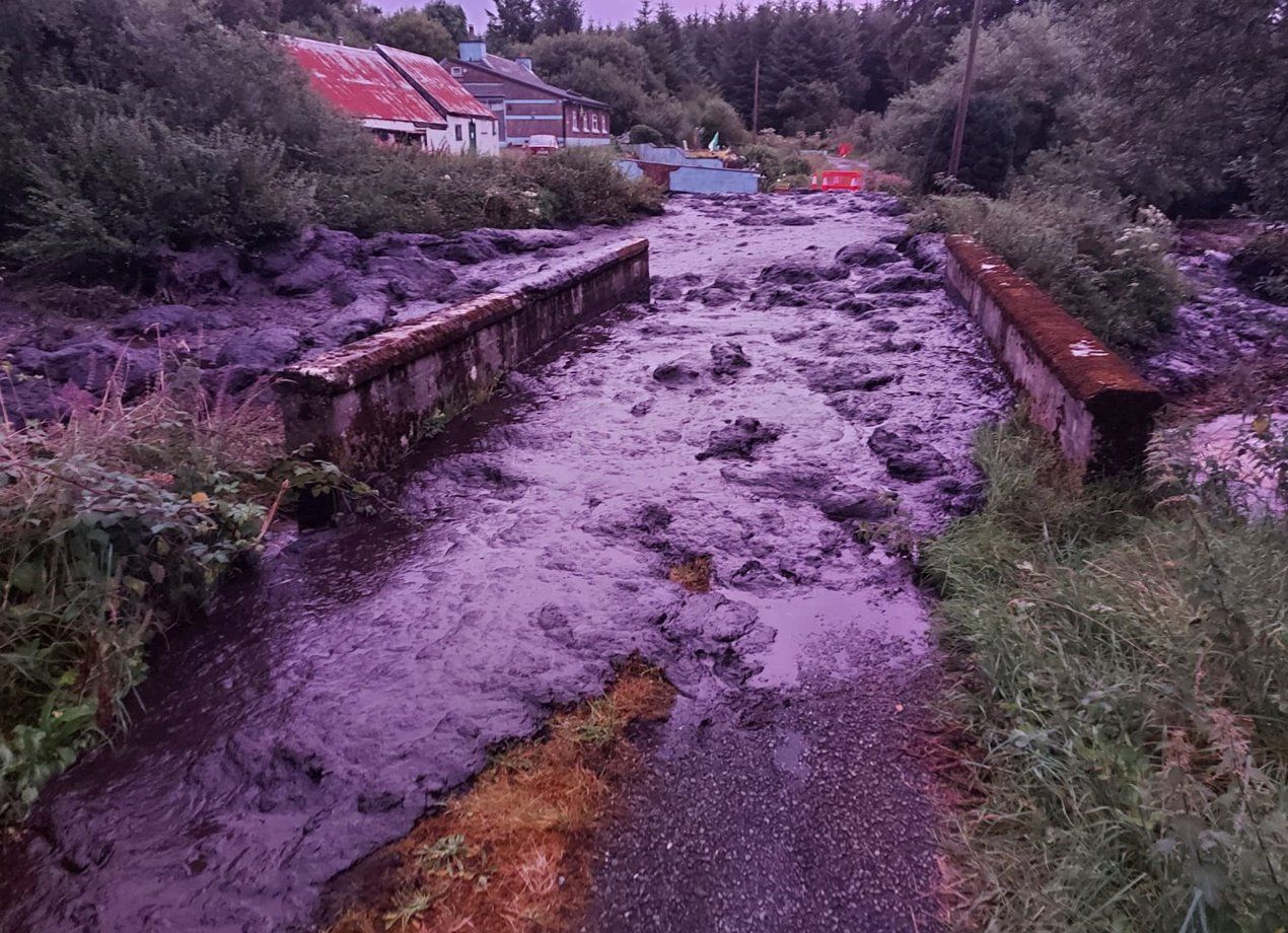 Video: Kerry bog slide traps family in home and closes local road