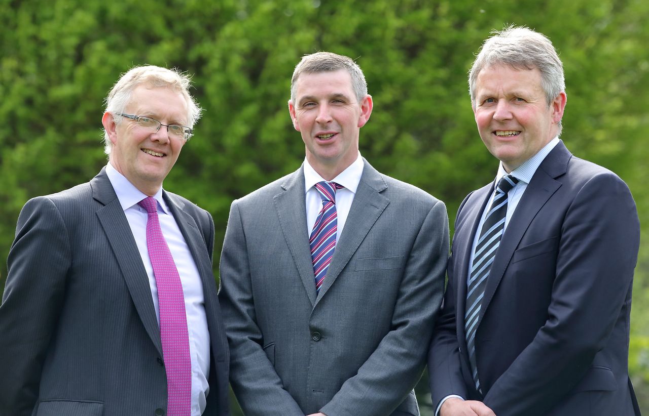 Newly elected Deputy President Ivor Ferguson, UFU President Ian Marshall and Deputy President Barclay Bell.