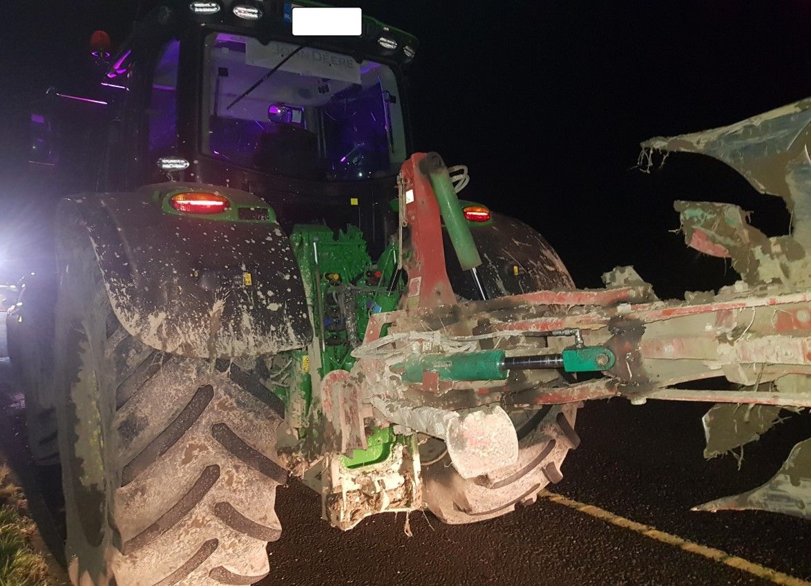 Motorway tractor driver arrested following Garda check